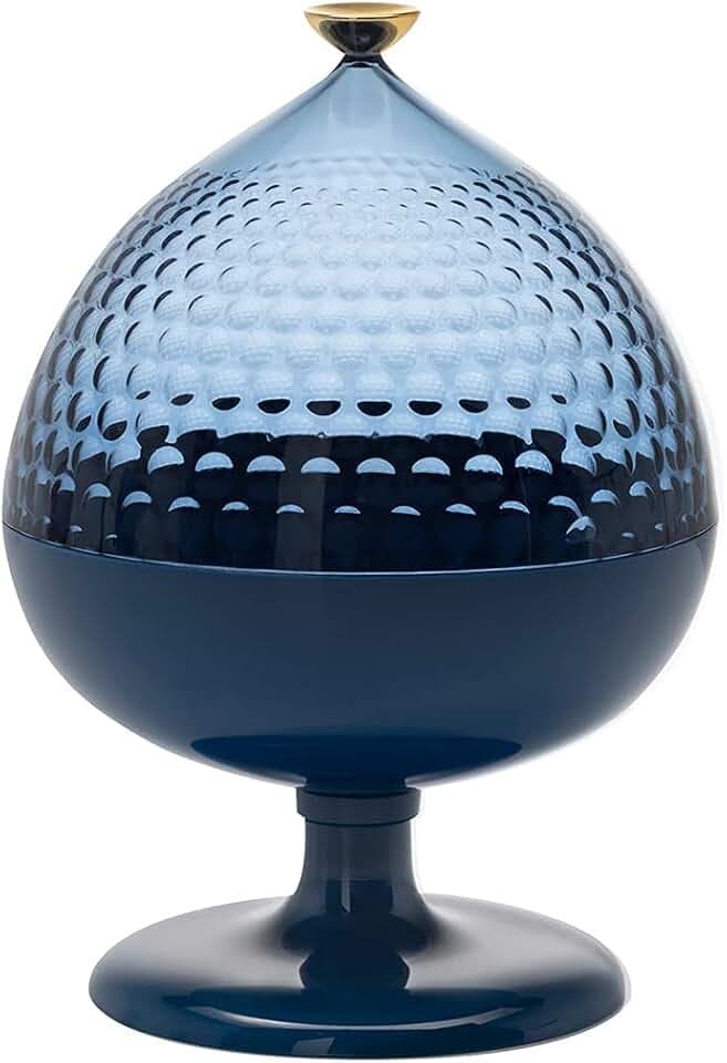 Kartell Pumo, Container/Kernstück, Hellblau und Blau, Ø 21 x H 29 cm