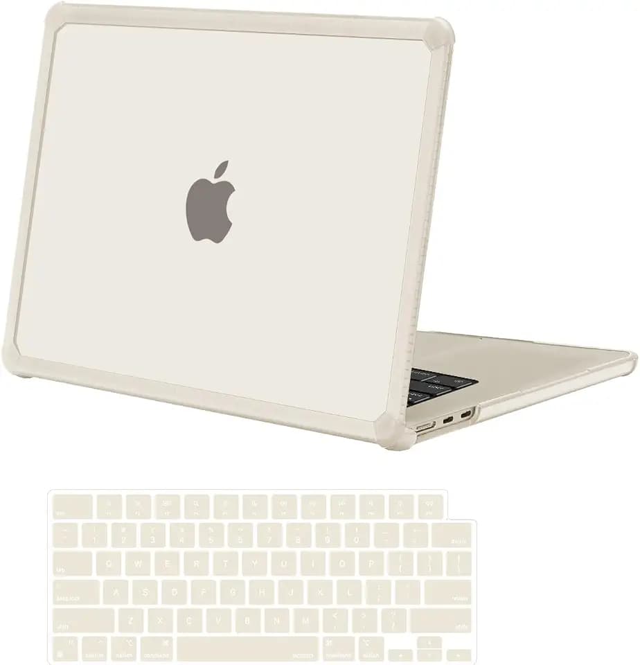 MOSISO Compatible with MacBook Air 15 inch Case M5 2026 M4 M3 M2 2025-2023