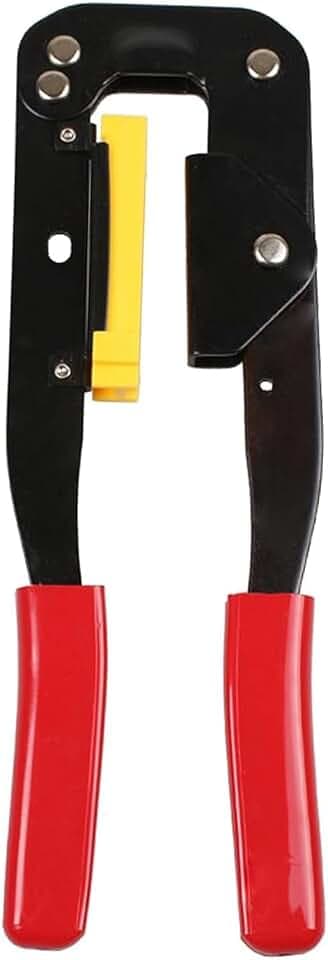 Fyearfly Professionelles IDC-Crimpwerkzeug, 214 Kabelzange Computerkabel-Crimpzange für Flachbandkabel IDC-Steckverbinder