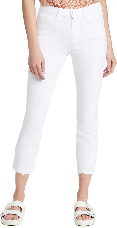 PAIGE Lightweight Stretch Denim Crop Jeans