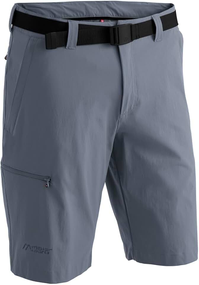 Maier Sports Huang, Kurze Herren Wanderhose, Wasserabweisende Bermuda