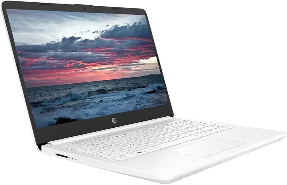 HP 14" Laptop, 4GB RAM, 64 GB eMMC, Intel Celeron N4120, Webcam, WiFi 6, Bluetooth, HDMI, Windows 11 Pro & Microsoft Office Lifetime License