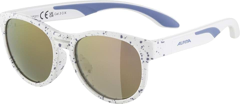 Alpina Jola - Kinder Sportbrille für Outdoor, besonders bruchfeste Gläser, UV-Schutz, robuster flexibler Rahmen, bequeme Bügel