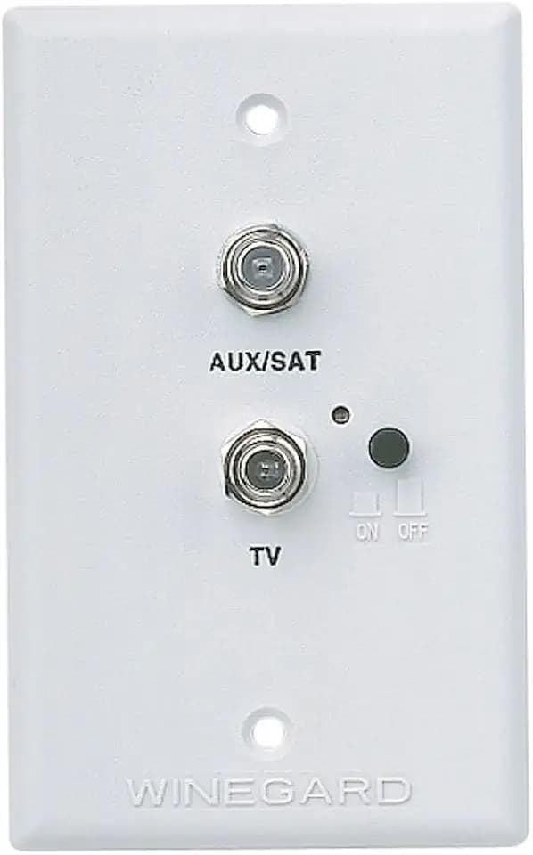 Winegard RV TV Antenna Wall Plate and Power Supply RV-7542 - White