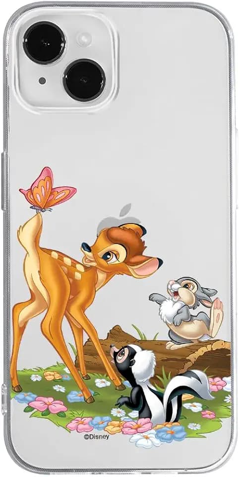 ERT GROUP Handyhülle für iPhone 14 Plus Original und offiziell Lizenziertes Disney Muster Bambi & Friends 002 optimal an die Form des Handy angepasst, teilweise transparent