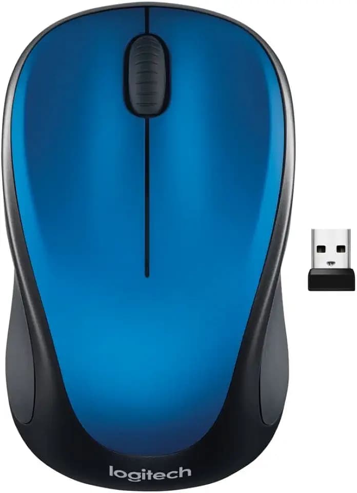 Logitech M317 Compact Ambidextrous 2.4 GHz Wireless Mouse - Blue