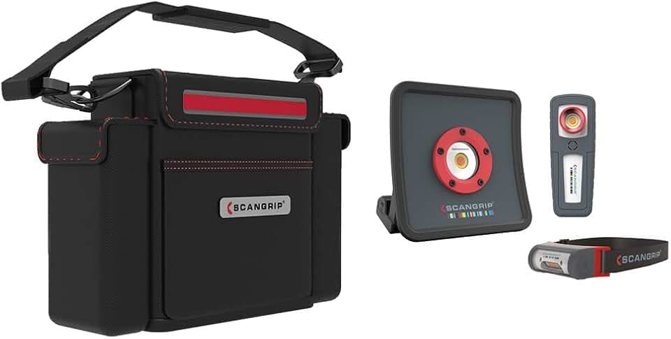 SCANGRIP Detailset – Essential, Tragetasche für tragbare Details und LED-Farbabstimmung, enthält I-Match 3, MINIMATCH und MULTIMATCH R, wiederaufladbar, scannen