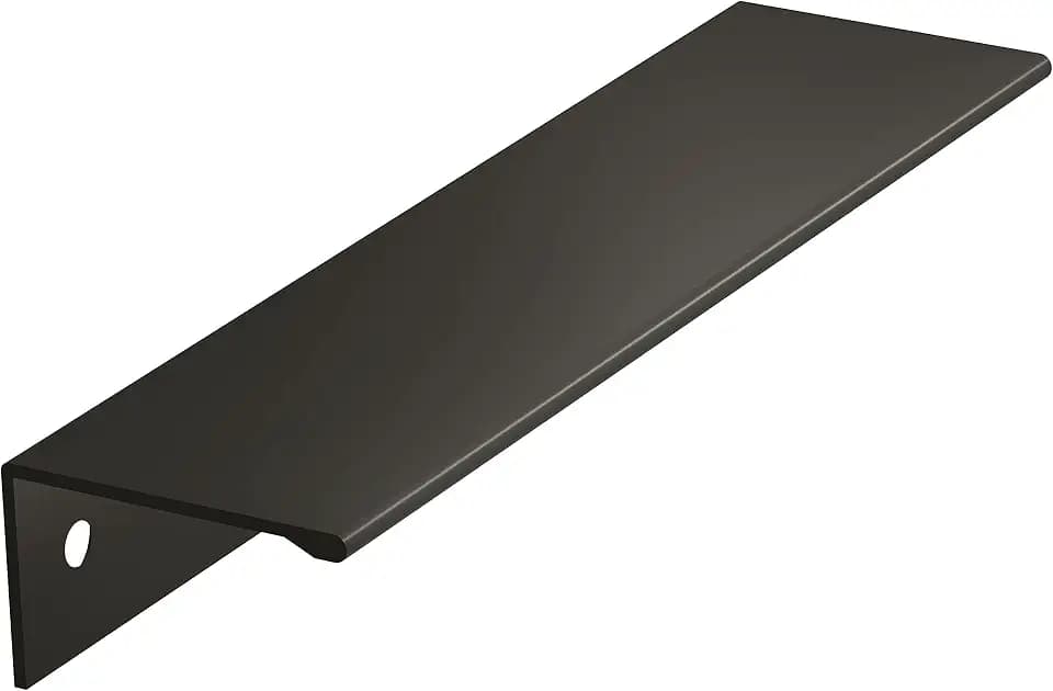 Amerock 10 Pack 5-1/16" Edge Pulls Matte Black Drawer Pull