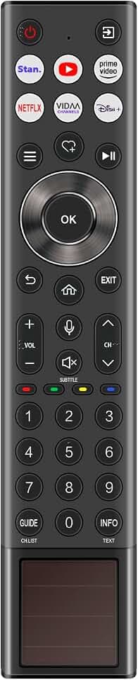 VINABTY Neu ERF6D66H Fernbedienung Ersatz für Hisense ERF6D66H Solar Remote Controller