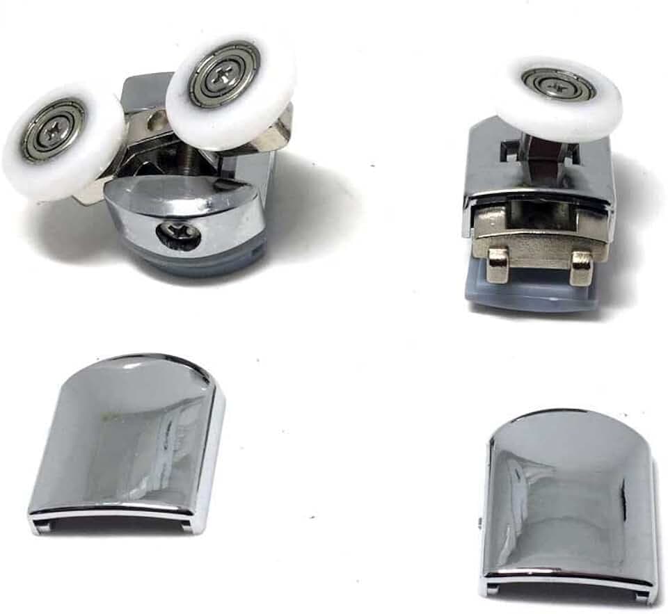 8X Teen Top & Bottom Duschtüren Rollen/Runners/Riemenscheiben/Räder Ersatzteile mit 25 mm Durchmesser