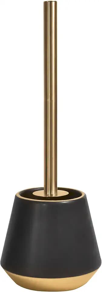 Spirella - WC-Bürste Joshua, aus Steinzeug 13,5 x 38,5 cm, ermöglicht eine effektive Reinigung, modernes Design und Elegante Ausführungen, leicht zu reinigen, goldene Ausführung