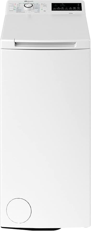 Bauknecht WMT Eco Smart 6513 Z C Toplader-Waschmaschine / 6,5 kg / 1200 UpM/Antiflecken-Programm/FreshFinish/ZEN Technology/Startzeitvorwahl/SoftOpening/Kurz 30'/ 15° Green& Clean, Weiß, 6.5 kg