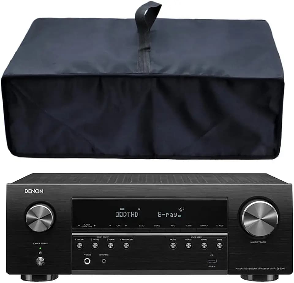 Wanty Heat-Resistant Waterproof Dust-Proof Dehydrator Cover Protector, Nylon Fabric Dust Cover Case Protections for Denon AVR-S540BT / S650H / AVR-S750H Receiver