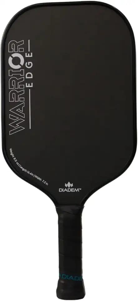 Diadem Warrior Edge Pickleball Paddles | Etched Carbon Face for Max Spin, 16mm Aero Guard, Comfort Max Grip, 16mm Honeycomb Core, Midweight 8oz | Indoor/Outdoor | USAPA Approved
