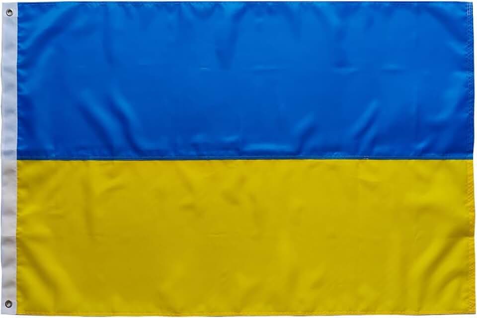 Ukraine Flag Ukrainian flag 2x3FT -(60x90cm) Sewn Stripes 210D Heavy Duty Polyester Flag Outdoors Indoors Brass Grommets