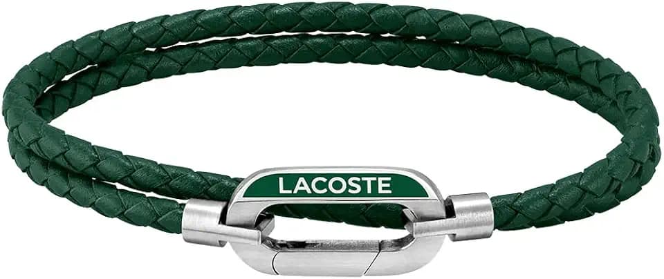 Lacoste Lederarmband für Herren Kollektion STARBOARD verfügbar aus Blau, Grün und Braun