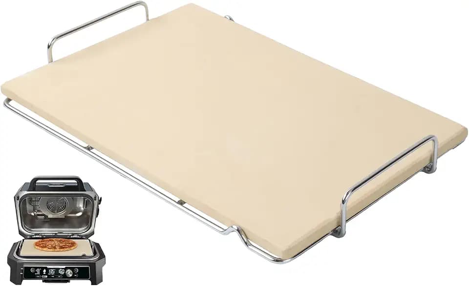 OG900 Pizza Stone with Rack for Ninja Woodfire OG800/OG900 Series XL Grills