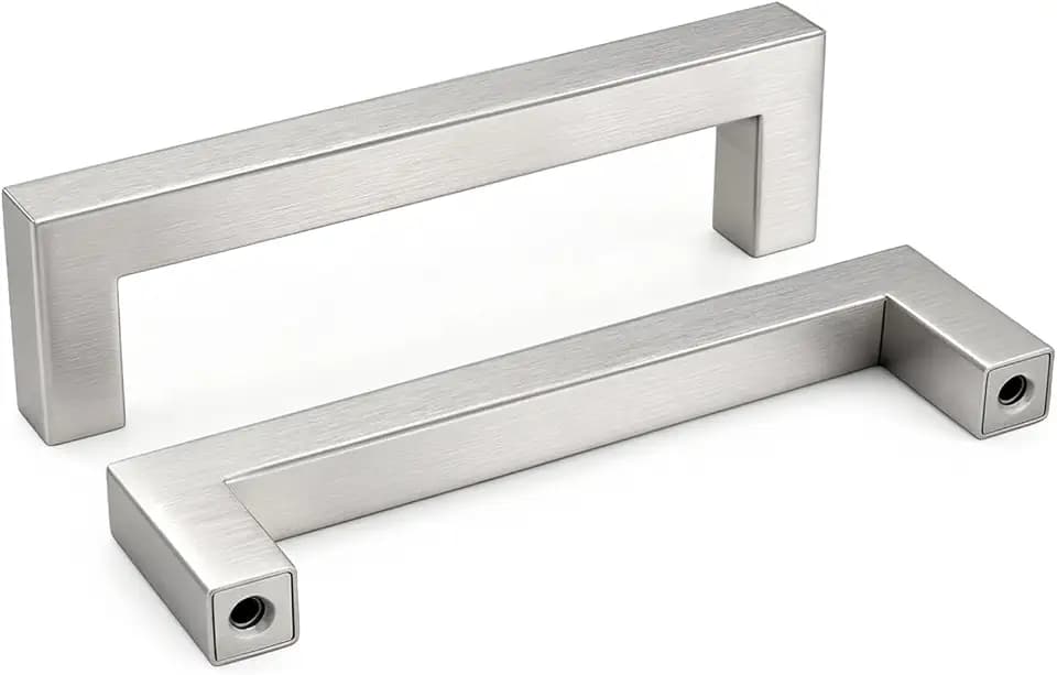 homdiy 30 Pack 4" Hole Center Brushed Nickel Cabinet Pulls Kitchen Handles