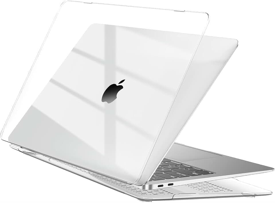 EooCoo für MacBook Pro 13 Zoll Hülle M2 M1 2022-2017 Kristall Klar Case