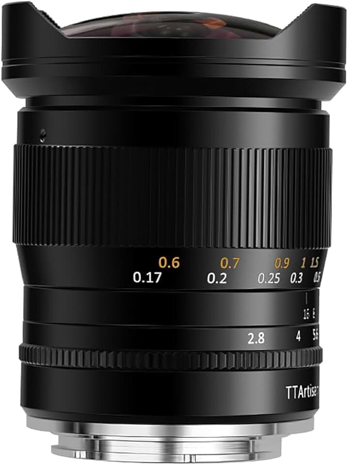 TTArtisan 11mm F2.8 Full Fame Ultra-Wide Fisheye Camera Lens Manual Focus Camera Lens for Sony-E Mount