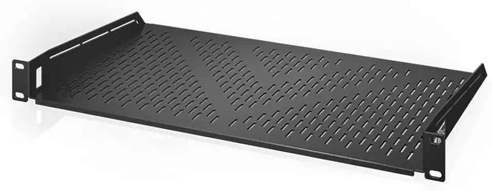 AC Infinity Vented Rack Shelf 1U, 10" Deep for 19" Servers & Racks