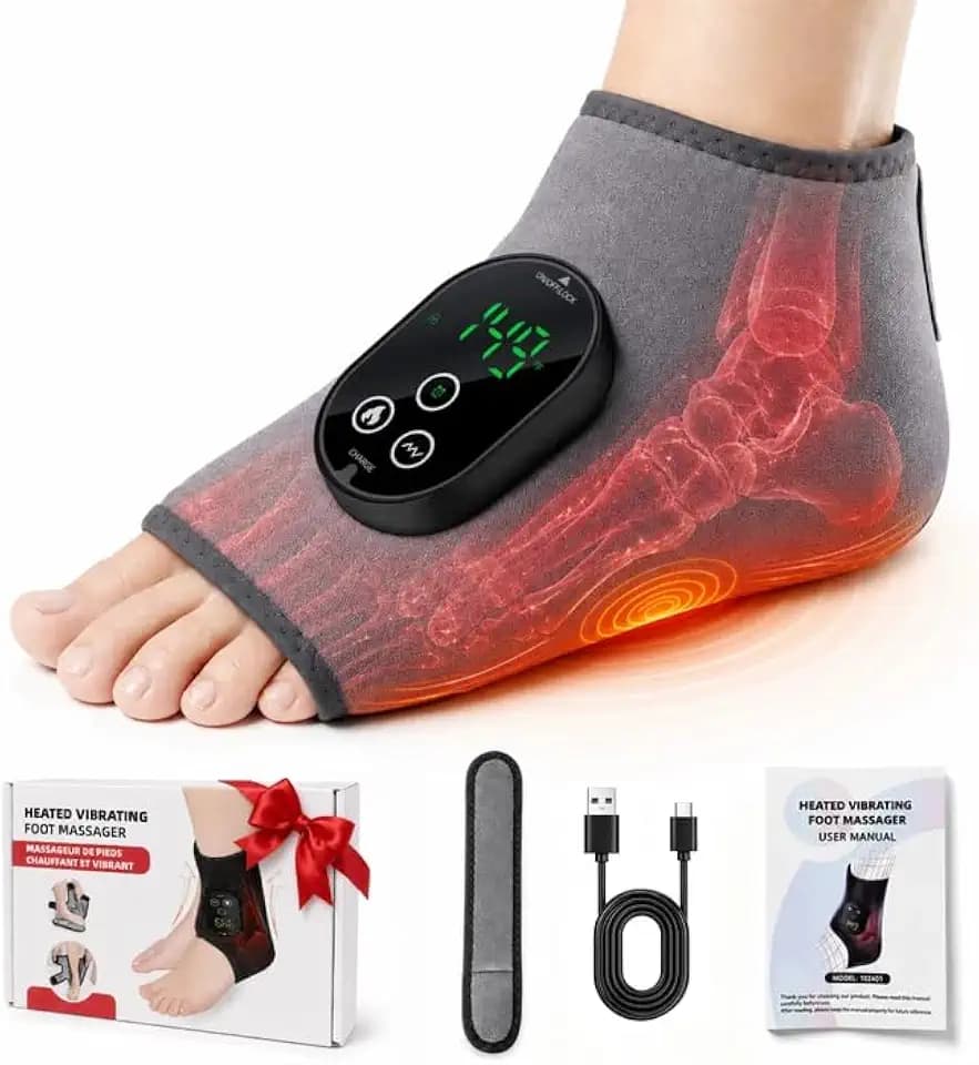 MYMULIKE 3 in 1 massager füsse kabelloses elektrische fußmassageräte (1, Grau)