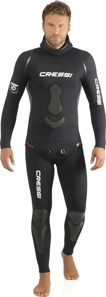 Cressi Apnea Complete Wetsuit - Two Piece Apnea Wetsuit, Available in Premium Neoprene 3.5_ 5_7 mm, for Men