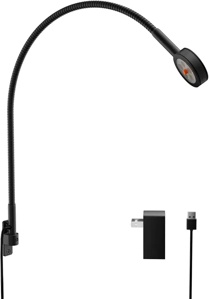 acegoo Wall/Headboard Mounted Reading Light, Minimalist LED Bedside Light,