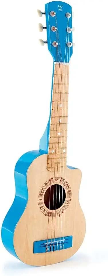 Hape 26 Inch Kids Guitar Toy Musical Instrument - Beginner Wooden Kids Guitar, Musical Toys w/ 4 Tunable Strings