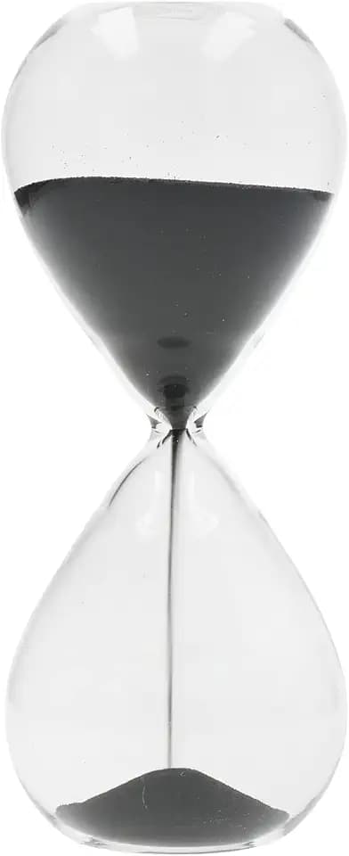 Bloss Bunte Sanduhr, Timer, 3 Minuten, Blau Modern durchsichtig
