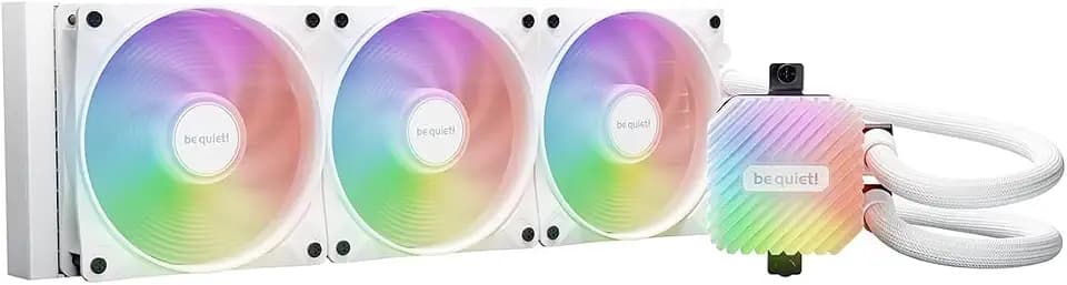 be quiet! Light Loop 360mm White CPU Liquid Cooler for Heavily Overclocked Systems, 3X Light Wings LX 120mm PWM high-Speed White Fan, Stylish ARGB Cooling Block, Extremely high Cooling Performance