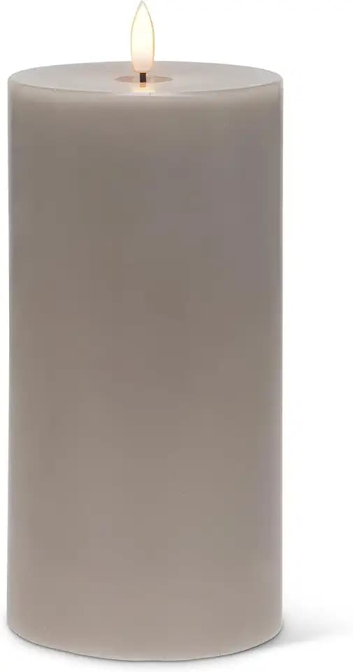 Abbott Collection Wax LED Flameless Pillar Candle - Gray