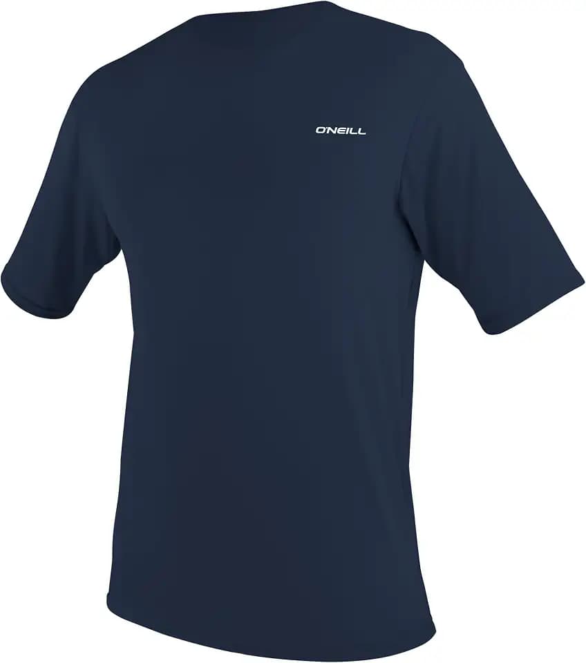 O'NEILL Men’s Basic Skins-2 UPF 50+ S/S Sun Shirt, Navy, X Large
