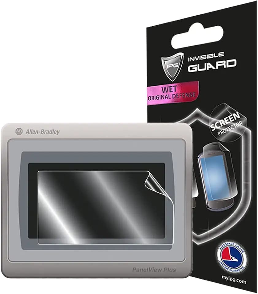 IPG For Allen Bradley PanelView Plus 7 Standard Screen Protector Hydrogel Invisible Ultra HD Clear Film Anti Scratch Skin Guard - Smooth/Self-Healing/Bubble -Free (4 Inches Touch (6 Units))