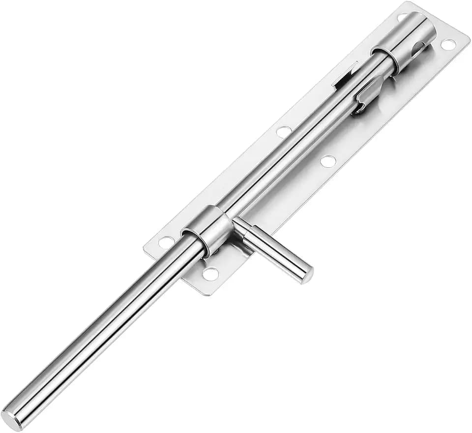 SOLUSTRE Edelstahl Bodenriegel 26cm Robuster Fallriegel für Tore Verzinkter Riegelbolzen mit Einfacher Montage Wetterbeständig für Gartentüren und Hoftore
