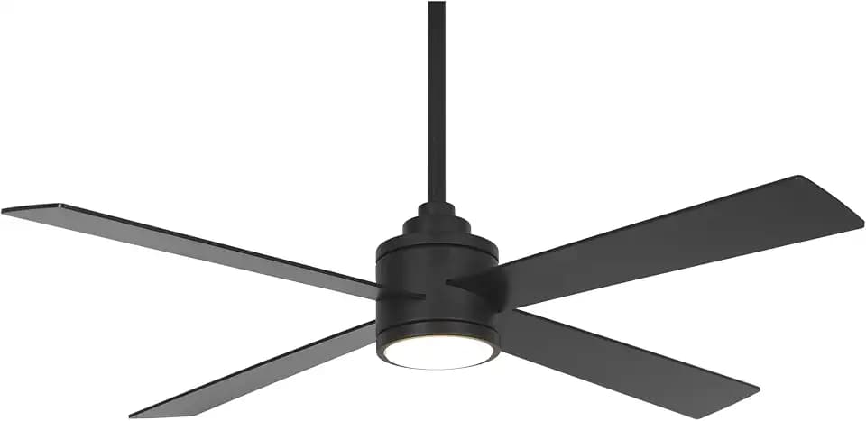 MINKA-AIRE F796L-CL Falco 54" 4-Blades LED Ceiling Fan in Coal Black Finish