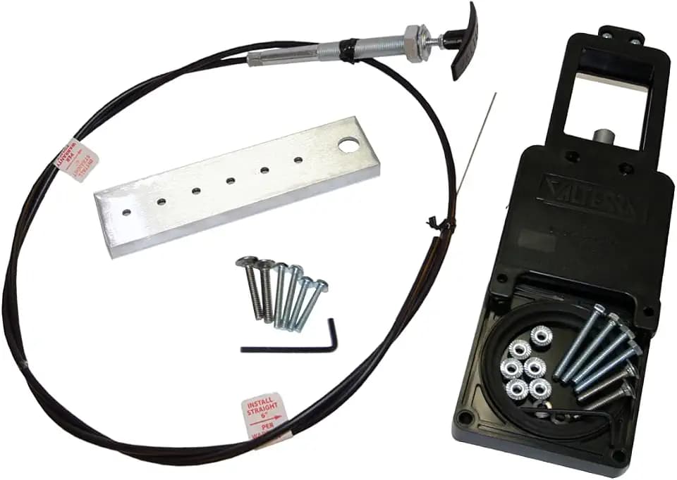 Valterra-TC372 Flexible Cable Kit with 3" Valve, Mess-Free Waste Valve for RV's, Campers, Trailers, Black ( universal fit)