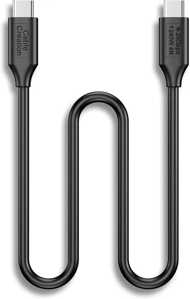 USB 3.2Gen 2x2 Cable,USBC to C for MacBook, iPhone 17,iPad, SSD, Dock,1.0ft