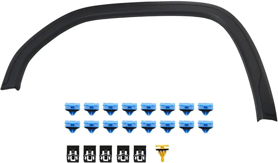 SecosAutoparts Front Fender Trim Moulding Compatible with GMC Sierra 1500 2019 2020 2021 2022 2023, Replacement for Part# 84492973 GM1290265 Left Driver Side Front Fender Flare