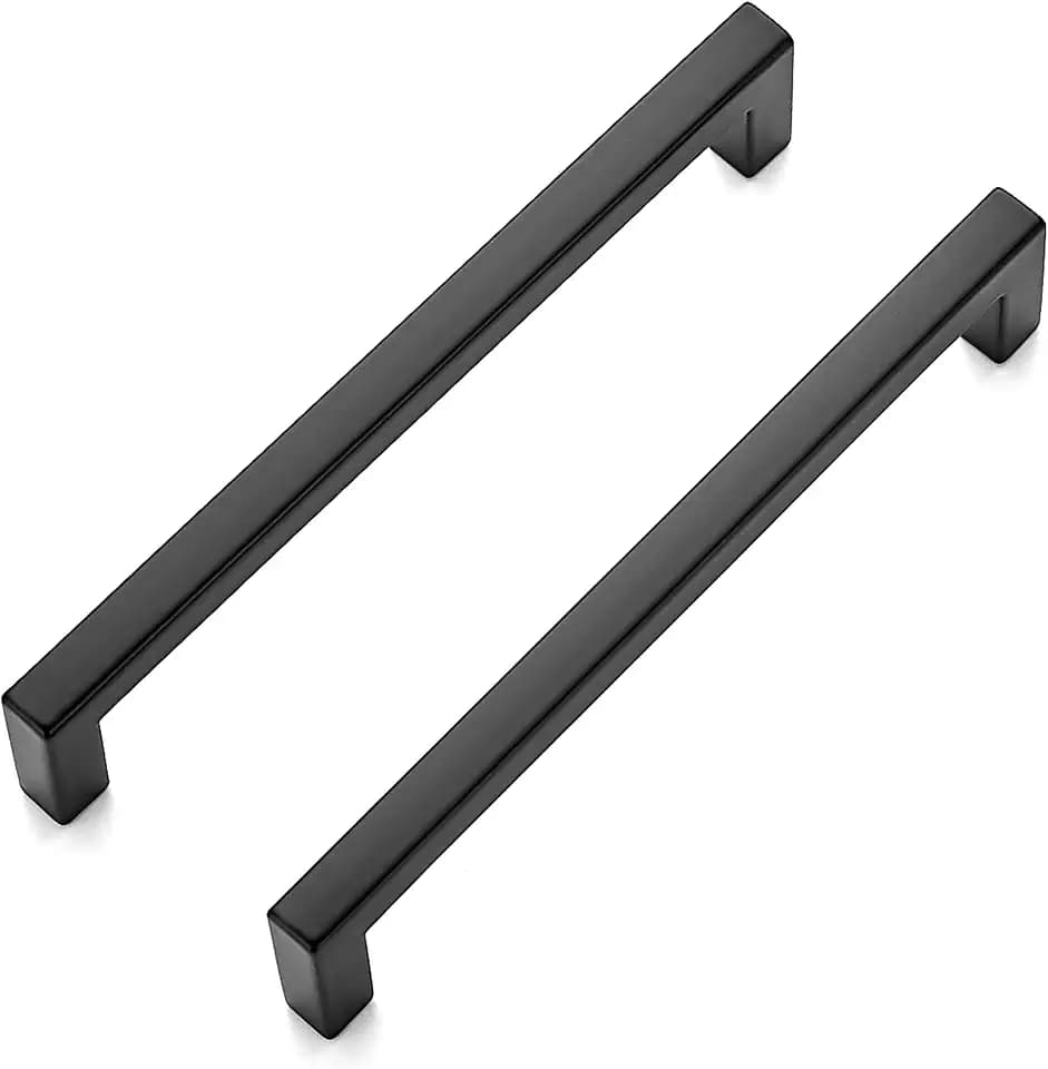 Ravinte Matte Black Cabinet Handles Slim Cabinet Pulls, 5 Inch CC, 30 Pack