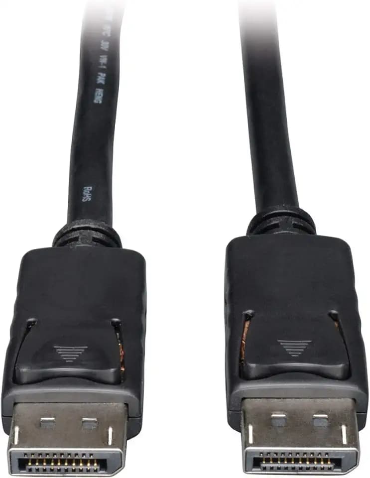 TRIPP LITE DisplayPort Cable with Latches (M/M), DP to DP, 4K x 2K, 1-ft. (P580-001), Black