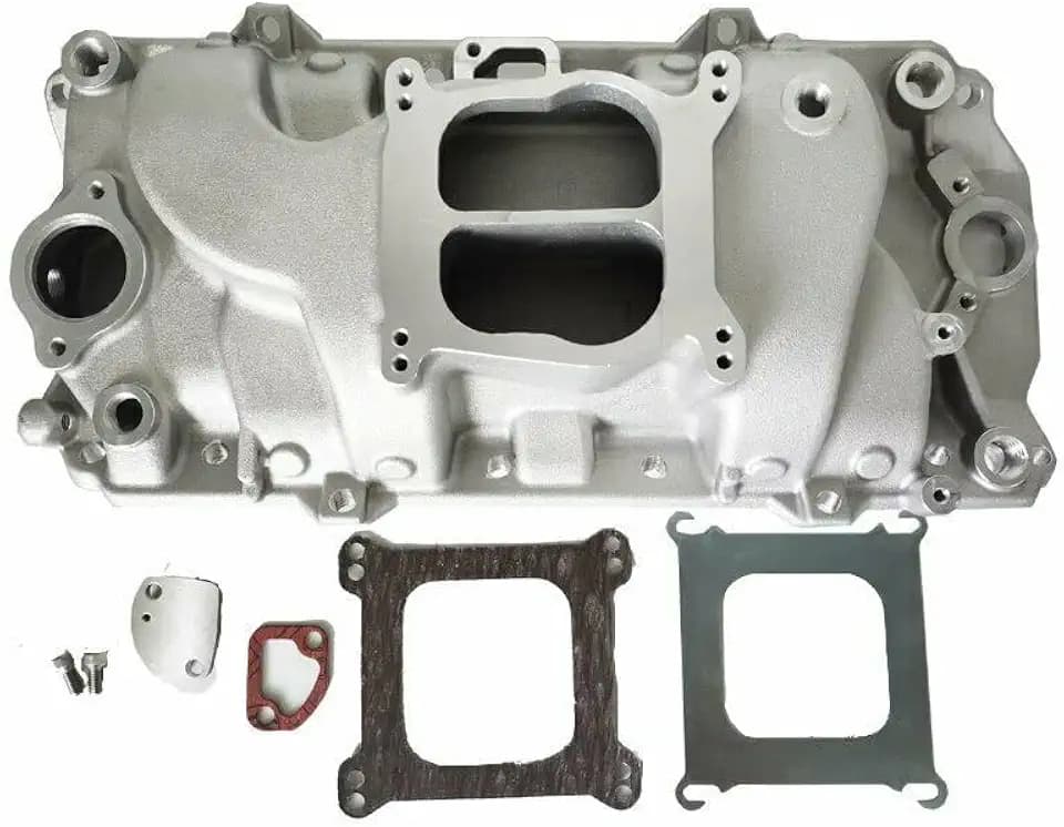 Aluminum Dual Plane Intake Manifold Oval Ports W/gaskets for BBC Big Block Chevy Black
