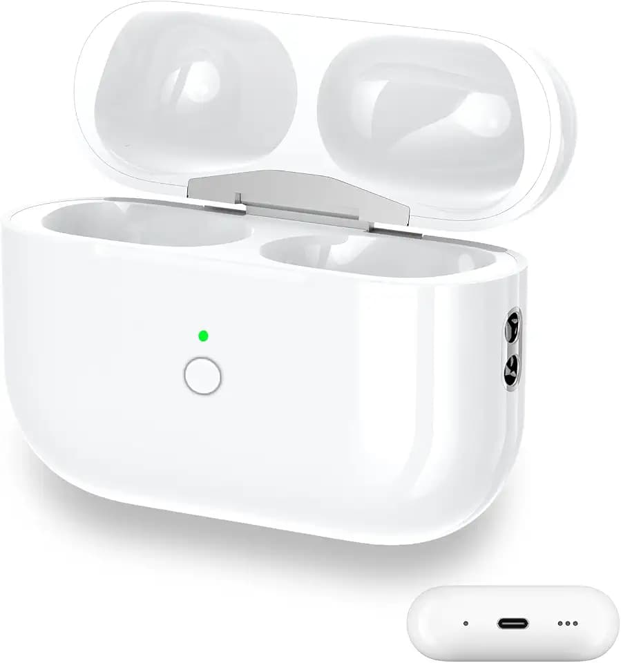 Replacement Charging Case for AirPods Pro 2nd & 1st Generation, USB-C Wireless Charging Case Compatible with AirPods Pro, Fast Charging, Bluetooth Sync Pairing Button, No Earbuds