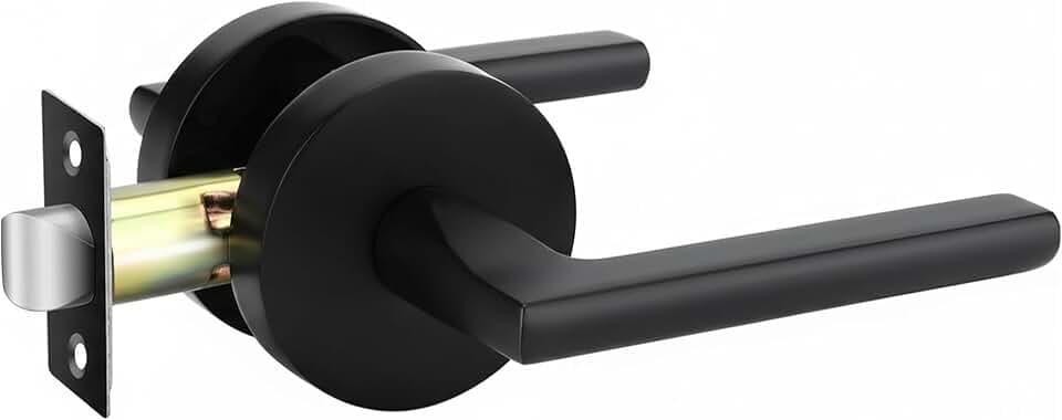 Lockin Universal Entry Door Handle, Reversible Round Lever