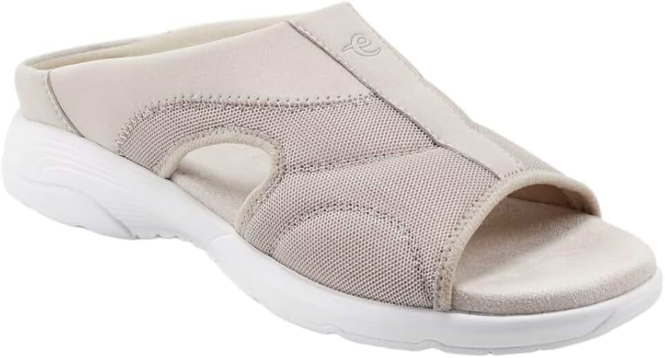 Easy Spirit Women's Tine 4 Slide Sandal, Taupe, 5.5 M US