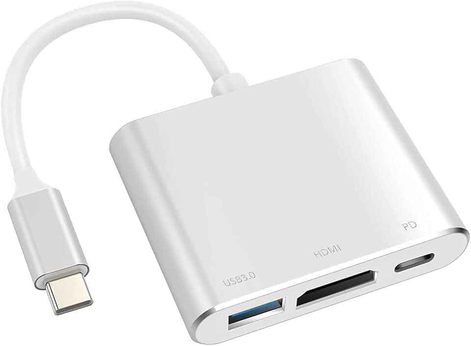 USB C to HDMI Multiport Adapter, Type C Phone to TV Adapter, HDMI Adapter for MacBook Air, Laptop to Monitor Connector, 4K Hdmi dongle for Mac,MacBook Pro,Surface,Dell