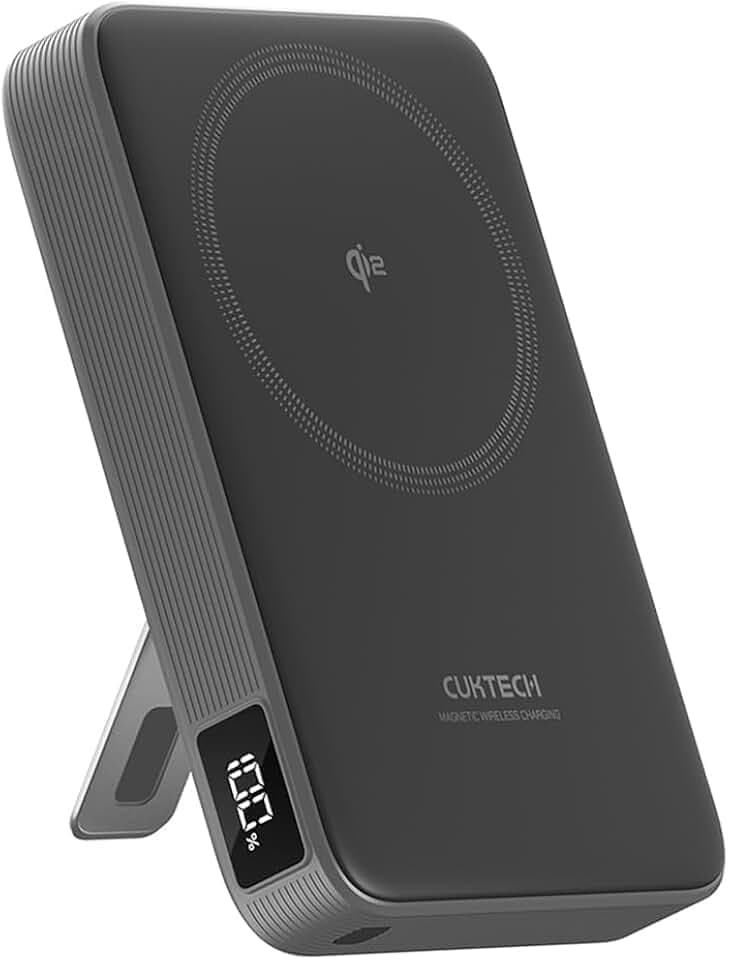 CUKTECH Qi2 Certified 15W Magnetic Power Bank, 10000mAh Battery Pack