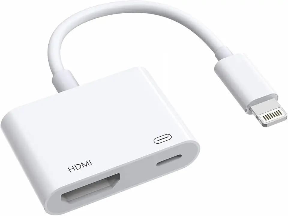 [Apple MFi Certified] Apple Lightning to HDMI Adapter for iPhone to TV, 1080P Digital AV Adapter 4K Sync Screen Connector Cable Compatible for iPhone 14 13 12 11 XS XR X 8 to HDTV Projector Monitor