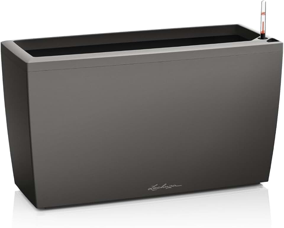Lechuza-Gefäß mit Bewässerungssystem CARARO Premium 75 anthrazit metallic