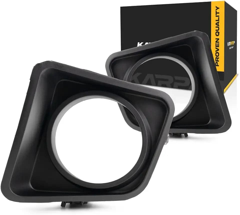 For Toyota Tundra 2014-2021 Fog Light Bezel Driver and Passenger Side | Pair | Front | Plastic | Replacement For TO1038175, TO1039175 | 521280C070, 615343560670, 521270C070, 615343558653